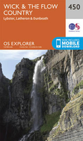 Wick & The Flow Country - Lybster,  Latheron & Dunbeth OS Explorer Map 450 (paper)