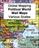 World Global Mapping Political Wall Map LARGE PAPER