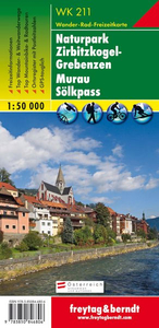 Zirbitzkogel National Park - Grebenzen - Murau - Solkpass Freytag & Berndt Map