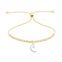 12ct gold sterling silver 925 celestial bracelet