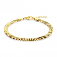 12ct Gold Sterling Silver 925 Oval Bracelet