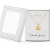 12ct Gold Sterling Silver 925 Polished Bee Necklace - Gift Boxed