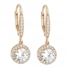 12ct Gold Sterling Silver Cubic Zirconia Clara Drop Earrings