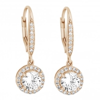 12ct Gold Sterling Silver Cubic Zirconia Clara Drop Earrings