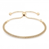 12ct Yellow Gold Plated Sterling Silver 925 Popcorn Toggle Bracelet