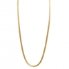 14ct Gold Plated Sterling Silver Flat High Shine Necklace