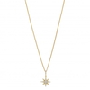 14ct Gold Plated Sterling Silver Star Pendant Necklace