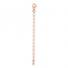 14ct Rose Gold Plated Sterling Silver 925 3 inch Extension Chain