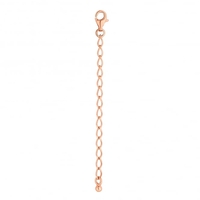 14ct Rose Gold Plated Sterling Silver 925 3 inch Extension Chain