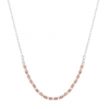 14ct Rose Gold Plated Sterling Silver 925 Beaded Sterling Silver 925 Necklace