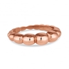14ct Rose Gold Plated Sterling Silver Textured Ring