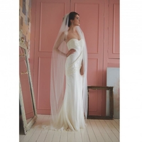 Avalanche Scattered Pearl Floor Length Veil