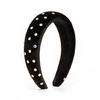 Black Velvet Crystal Headband