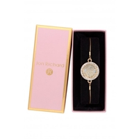 Bliss Rose Gold Plated Mop Star Filagree Toggle Bracelet