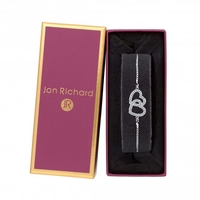 Bliss Silver Double Heart Toggle Bracelet - Gift Boxed