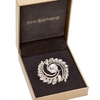 Circular Swirl Navette Brooch - Gift Boxed