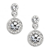 Clara Crystal Silver Drop Earring
