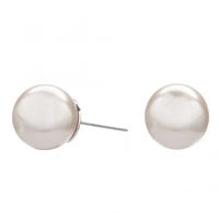 Cream Pearl 12mm Stud Earring