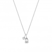 Double Pear Pendant Necklace