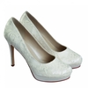 Ella Ivory Lace Round Toe Shoe