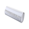 Emmy Glitter Panel Ivory Satin Clutch Bag