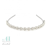 Four Pearl And Crystal Headband