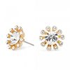 Gold Crystal Starburst Earring