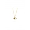 Gold plate evil eye pendant