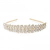 Gold Plated Crystal Leaf Allway Headband