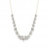 Gold Plated Crystal Leaf Necklace