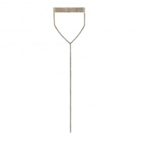 Gold Plated Diamante Crystal Choker Lariat Necklace