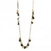 Gold Plated Multidisc Abalone Necklace