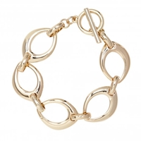 Gold Plated Open Chain Bracelet