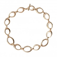 Gold Plated Open Chain Necklace