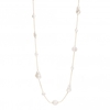 Gold Plated Pearl Rope Necklace