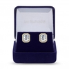 Gold Plated Square Cubic Zirconia Earrings - Gift Boxed