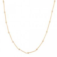 Gold plated sterling silver mesh necklace