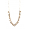 Gold Plated Textured Coin And Bead Shaker Necklace