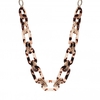 Gold Plated Tortoise Shell Resin Link Allway Necklace