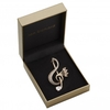 Gold Plated Treble Clef Brooch - Gift Boxed