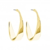 Gold Plated Twist Hoop Earring