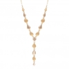 Gold Polished And Satin Necklace