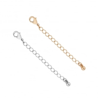 Gold/ Silver Necklace Extension Chains - Pack of 2