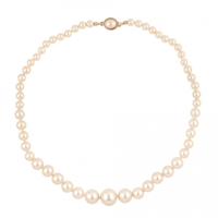 Graduated Pink Pearl Necklace