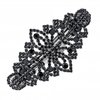 Jet Crystal Pave Barette Hair Clip