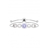 Jon Richard Amethyst Infinity Cubic Zirconia Toggle Bracelet