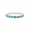 Jon Richard Aqua Rectangle Stretch Bracelet