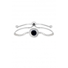 Jon Richard Blue Slinky Cubic Zirconia Toggle Bracelet