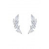 Jon Richard Bridal Mixed Stone Ear Climber Earrings