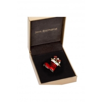 Jon Richard Christmas Boot Brooch - Gift Boxed